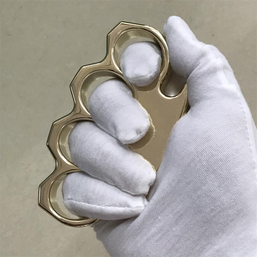 The KING Thickened Mirror Brass Knuckle Duster