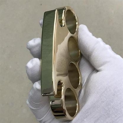 The KING Thickened Mirror Brass Knuckle Duster