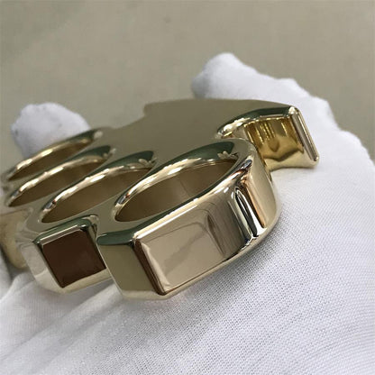 The KING Thickened Mirror Brass Knuckle Duster