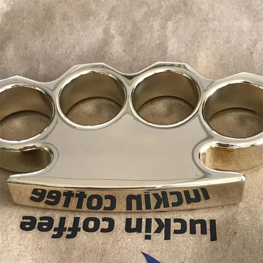 The KING Thickened Mirror Brass Knuckle Duster