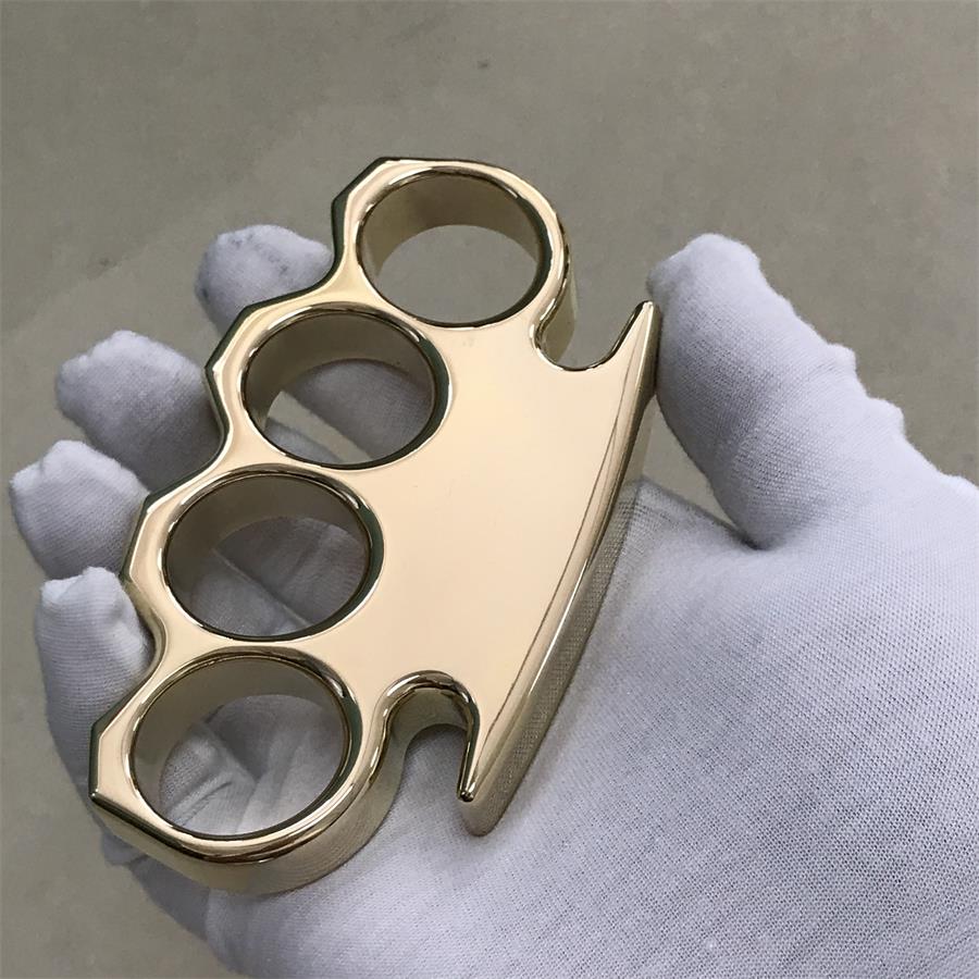 The KING Thickened Mirror Brass Knuckle Duster