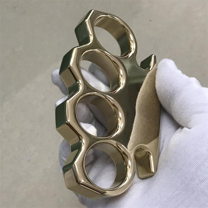 The KING Thickened Mirror Brass Knuckle Duster