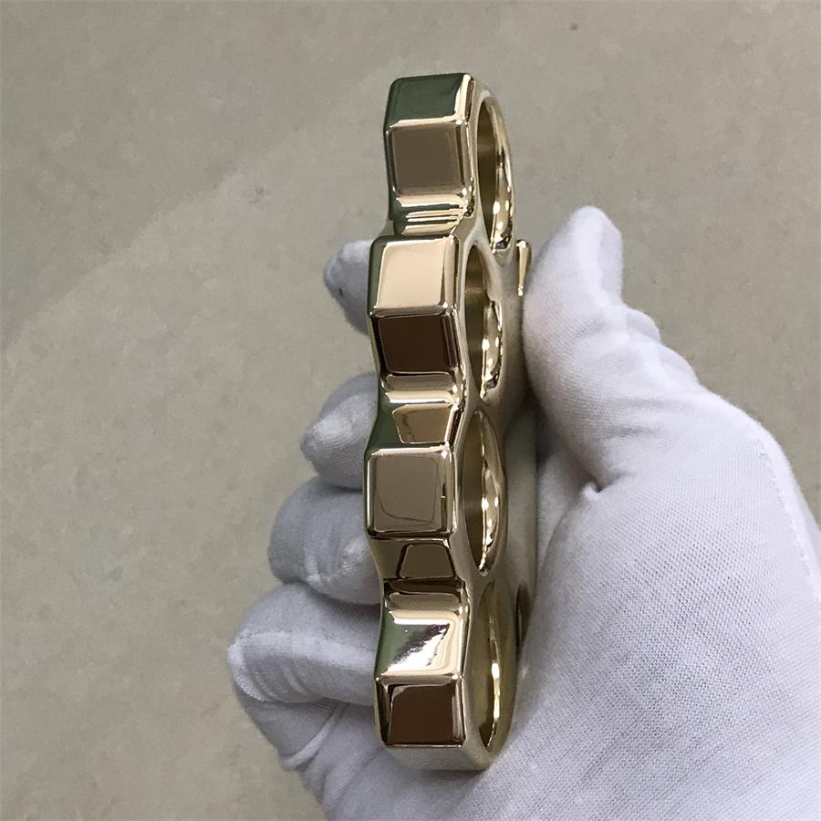 The KING Thickened Mirror Brass Knuckle Duster