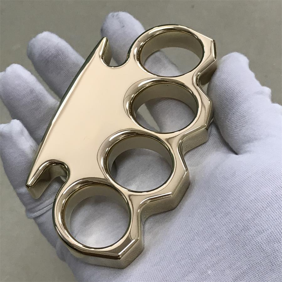 The KING Thickened Mirror Brass Knuckle Duster