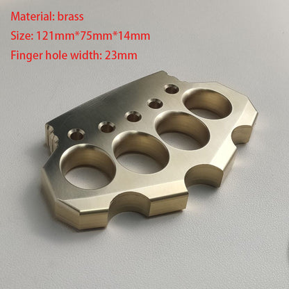 Thickened solid brass knuckle duster