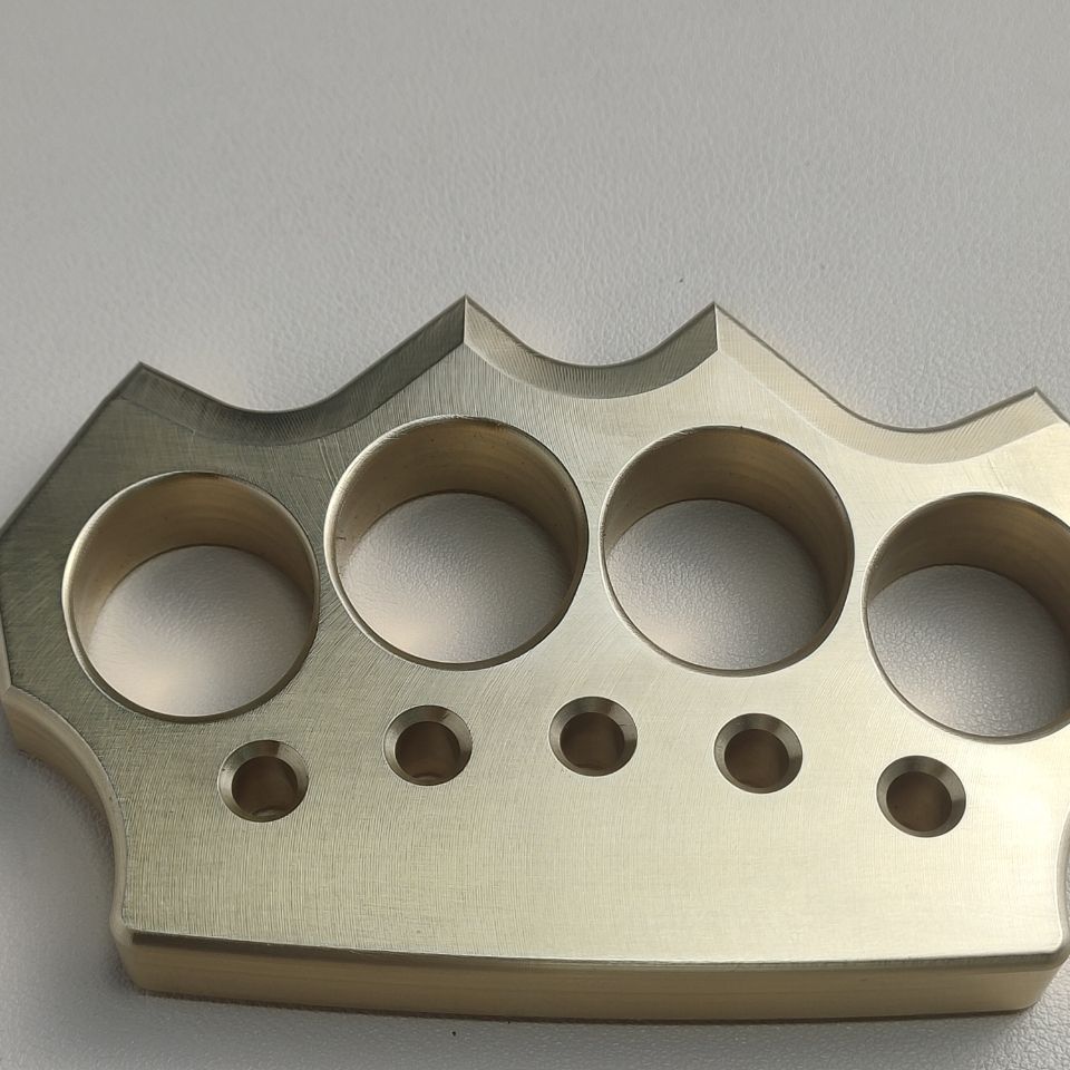 Thickened solid brass knuckle duster 1