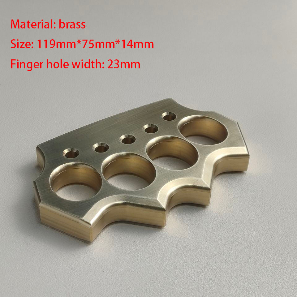 Thickened solid brass knuckle duster 5