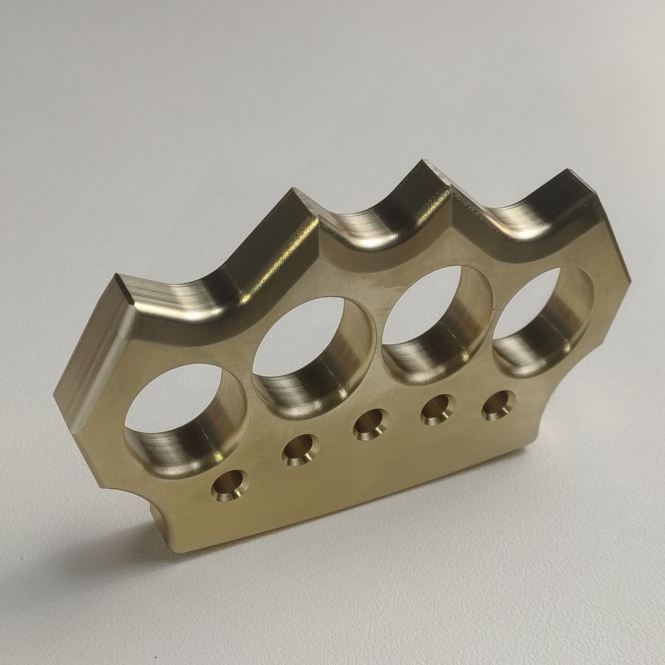 Thickened solid brass knuckle duster 8