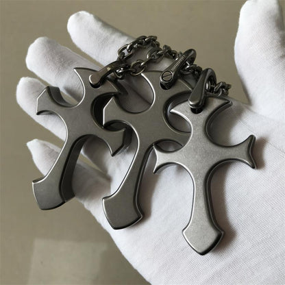 TC21 Titanium Cross Knuckle Duster Self-Defense EDC Decoration