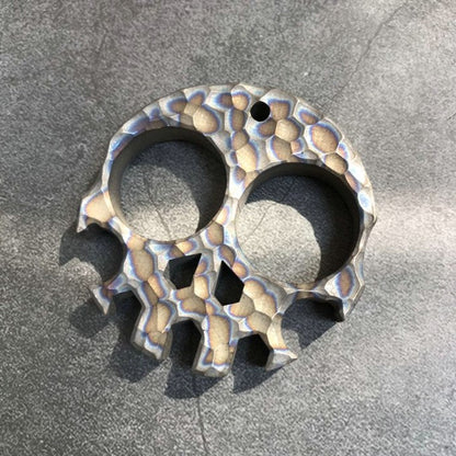 four finger Titanium Skull knuckle duster 2