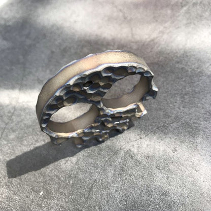 four finger Titanium Skull knuckle duster 3