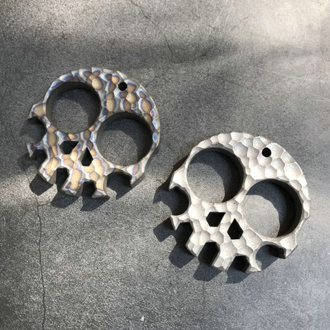 four finger Titanium Skull knuckle duster 6