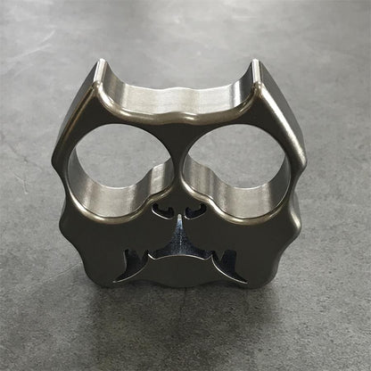 TC21 Titanium Dog Head Knuckle Duster EDC Decoration