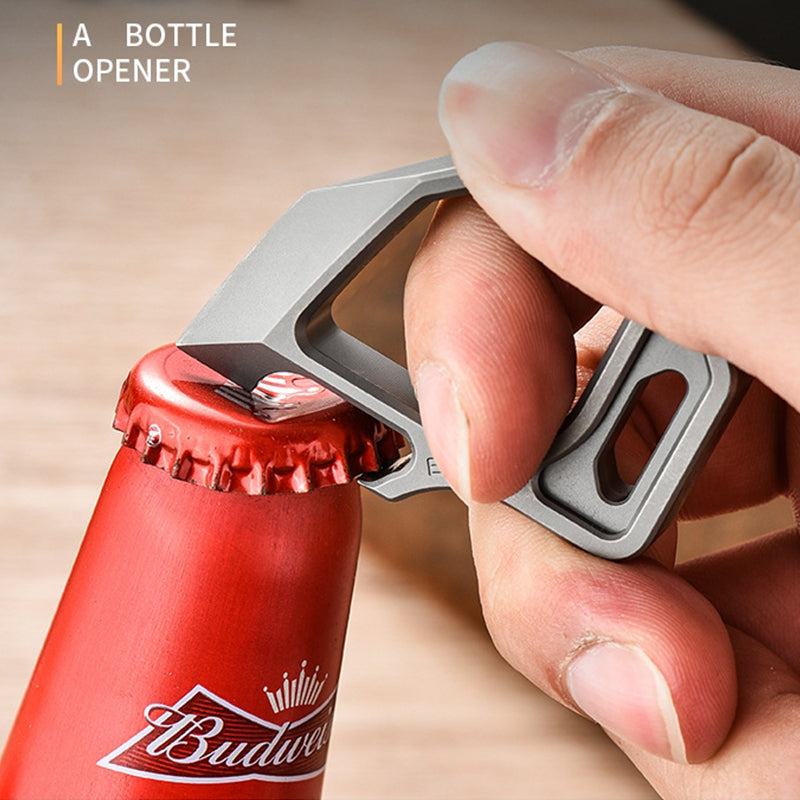 Multifunctional Titanium Knuckle Bottle-opening Self-defense Protective Gear