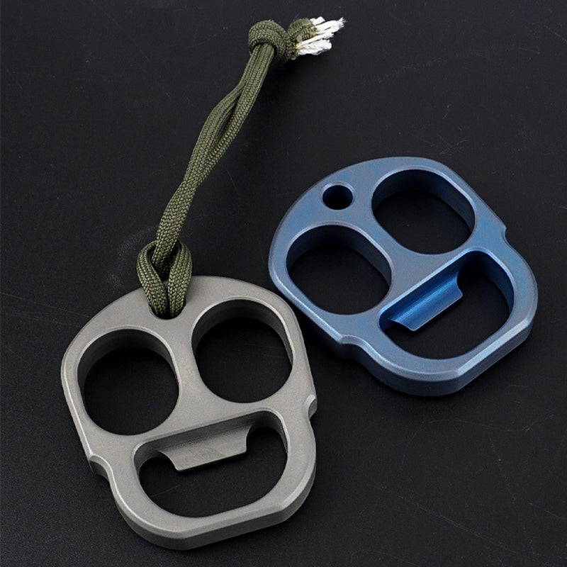 Mini Titanium Knuckle Multi-function Bottle Opening EDC Tool