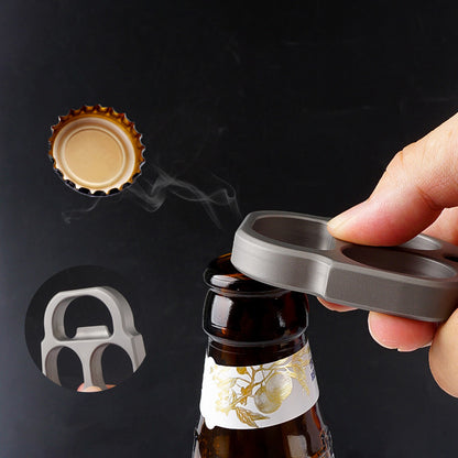 Mini Titanium Knuckle Multi-function Bottle Opening EDC Tool