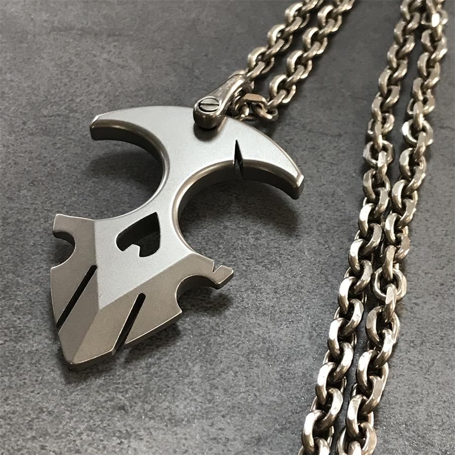 TC21 Titanium Knuckle Duster Self-Defense Doomsday Shield Self-defense Pendant