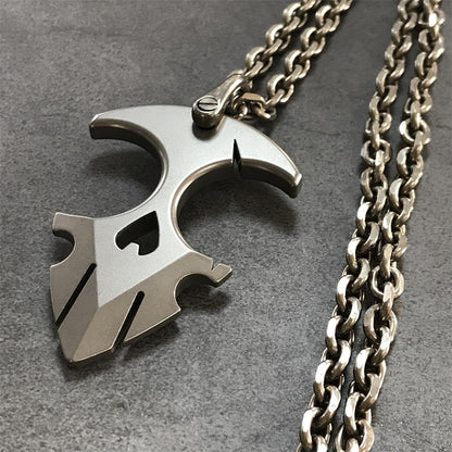TC21 Titanium Knuckle Duster Self-Defense Doomsday Shield Self-defense Pendant