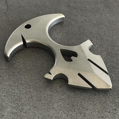 TC21 Titanium Knuckle Duster Self-Defense Doomsday Shield Self-defense Pendant