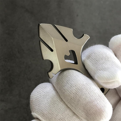 TC21 Titanium Knuckle Duster Self-Defense Doomsday Shield Self-defense Pendant