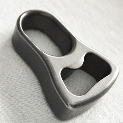 Titanium Knuckle Duster Open-bottle Boxing Self -defense Tool