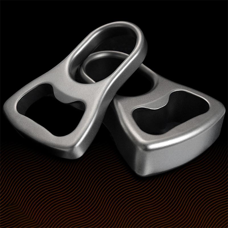 Titanium Knuckle Duster Open-bottle Boxing Self -defense Tool