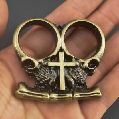 Mini Two finger skull brass knuckle 2