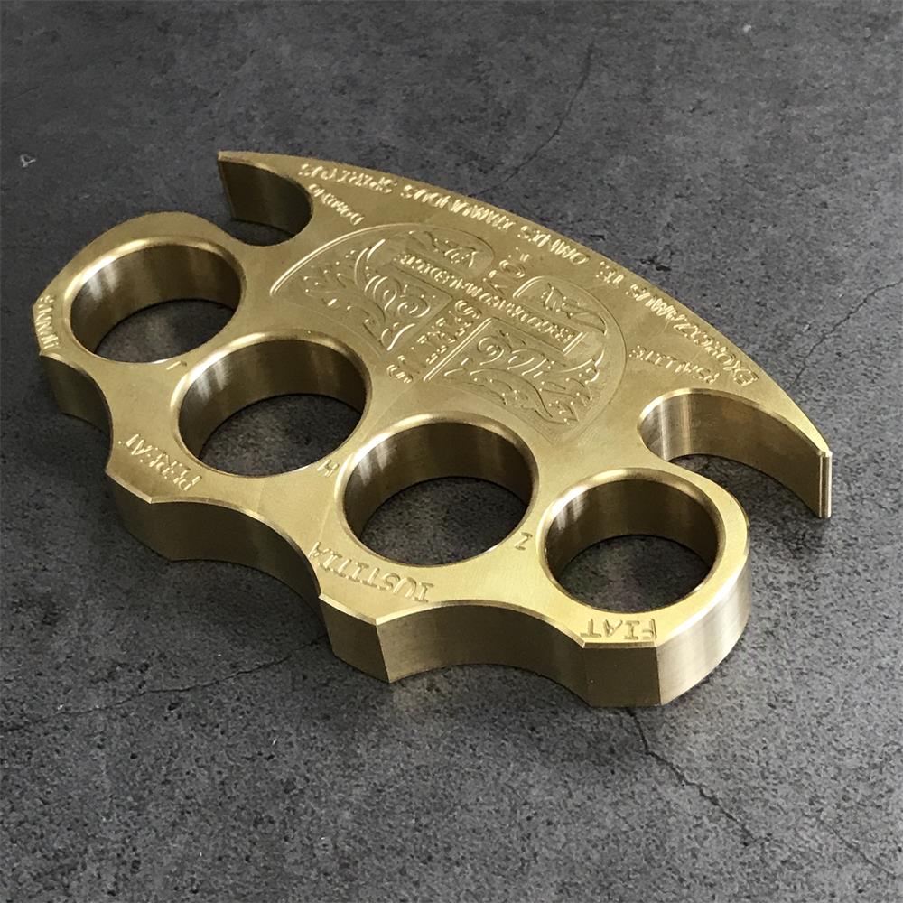 Solid Thickened Warrior Brass Knuckle Duster