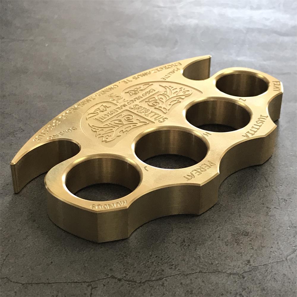 Solid Thickened Warrior Brass Knuckle Duster