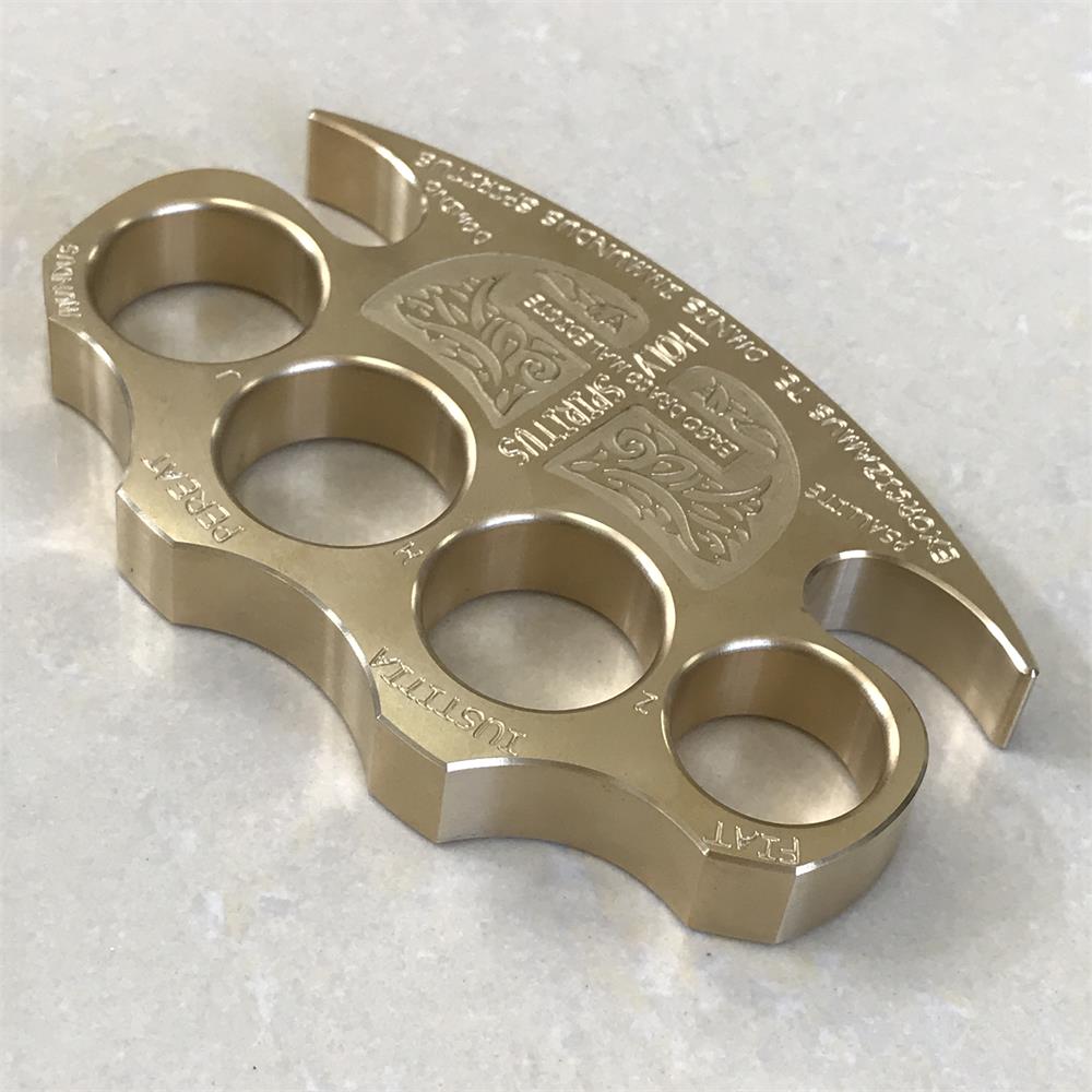 Solid Thickened Warrior Brass Knuckle Duster