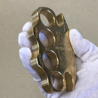 Solid Thickened Warrior Brass Knuckle Duster