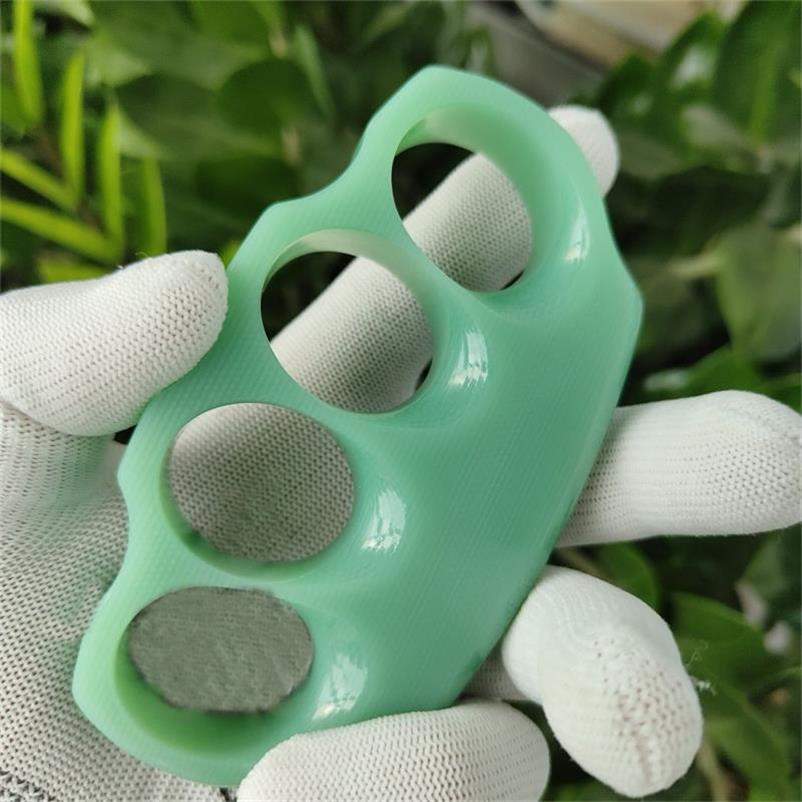 Beautiful Water Green G10 Knuckle Duster