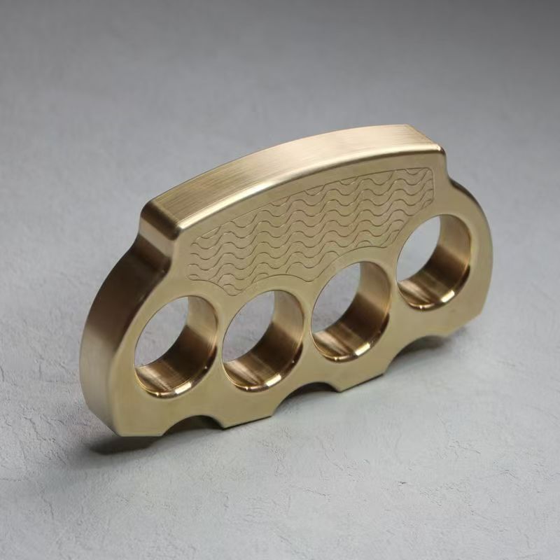 Wave Duster Wave Pattern Brass Knuckle Duster EDC Protective Gear
