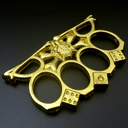 gold Wolf head knuckle