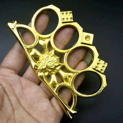 gold Wolf head knuckle 5