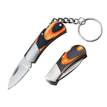 Keychain Knife Portable Wood Handle Folding Knives