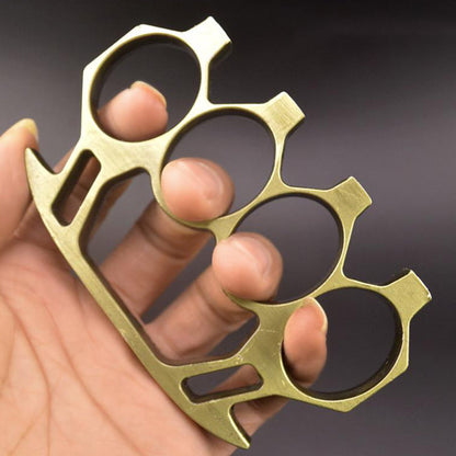 assault brass knuckle duster bronze