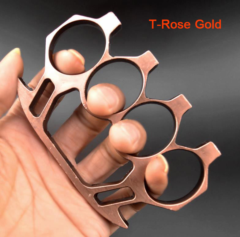 assault brass knuckle duster rose gold