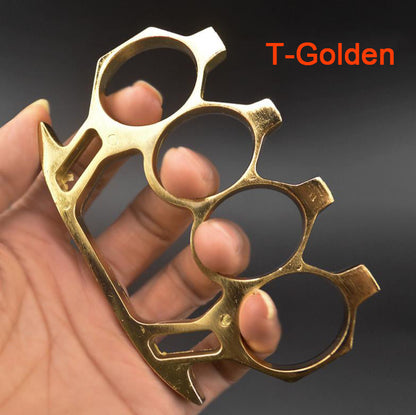 assault brass knuckle duster gold 1