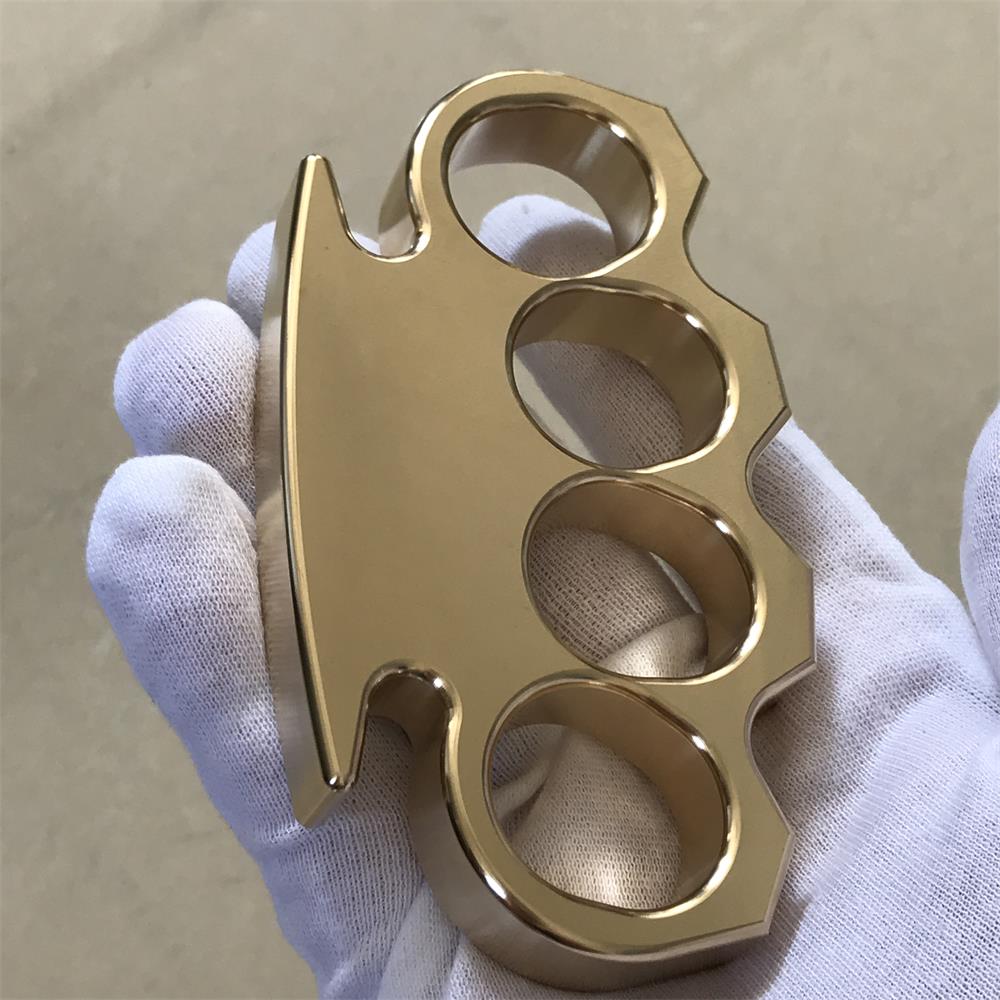 Solid Brass Knuckle Duster Four Finger Buckle Self-defense Broken ...