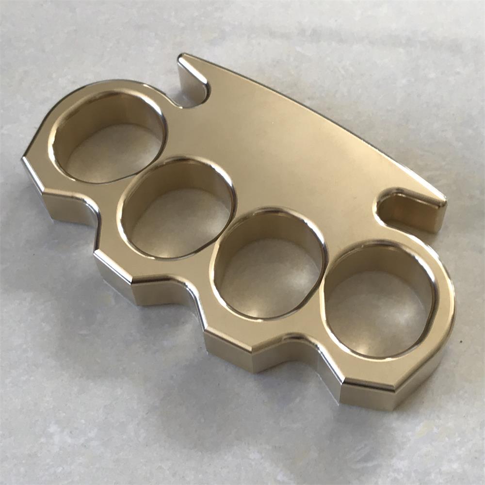 Solid Brass Knuckle Duster Four Finger Buckle Self-defense Broken ...