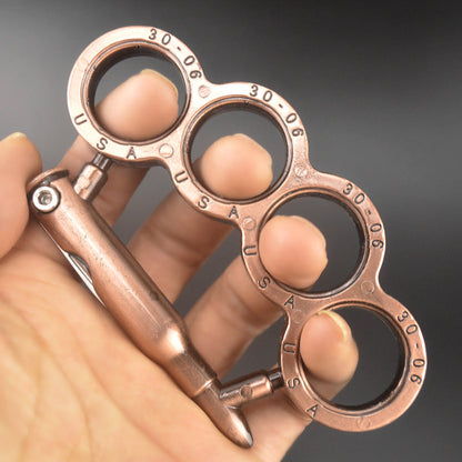 Multipurpose bullet knife knuckle duster