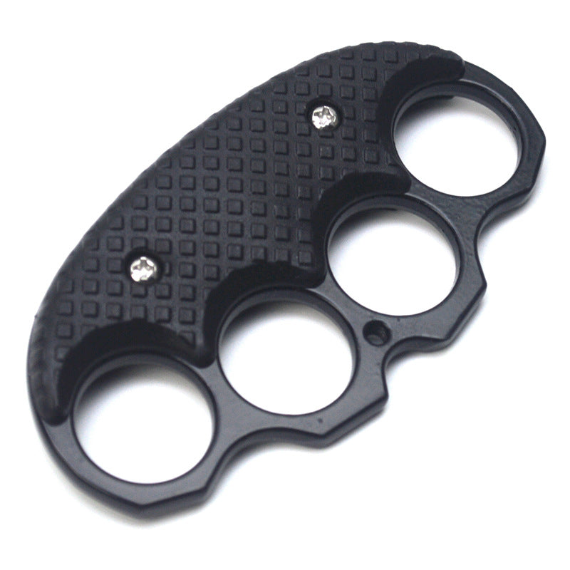 Clip Brass Knuckle Duster Boxing Defense Window Breaker Four Finger Buckle Combat Fighting EDC Tool