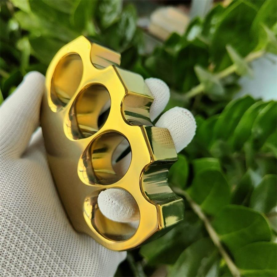 Dust Knuckles Solid Classic Titanium Alloy Knuckle Duster – Brass Knuckle