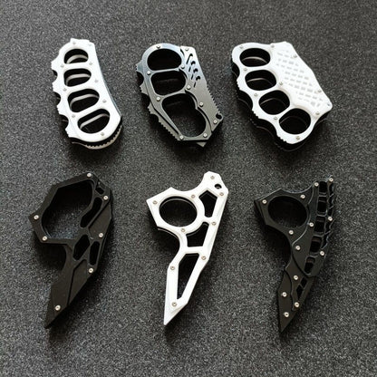 Outdoor Strong Knuckle Duster Defense Window Breaker Camping Boxing Guard Combat Defense EDC Tool