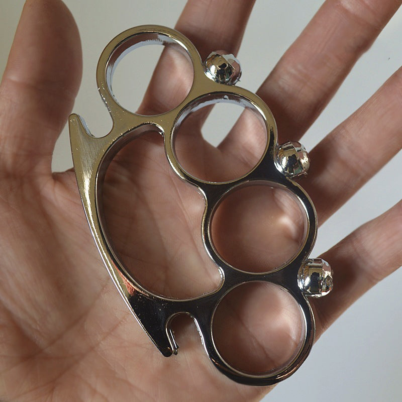 silver little ghost brass knuckle duster 5