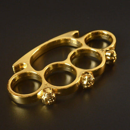 gold little ghost brass knuckle duster 8