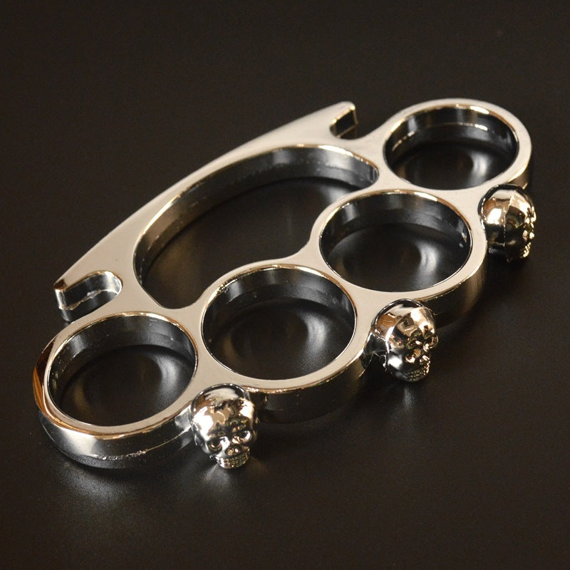 silver little ghost brass knuckle duster 9