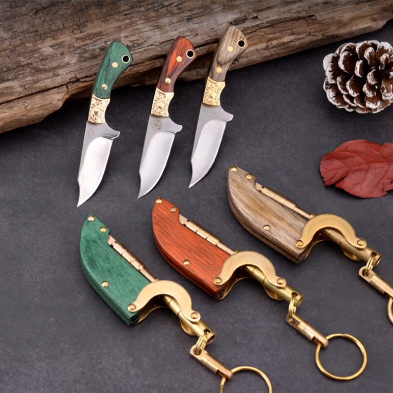 Creative Mini Fixed Blade Knife Keychain Portable Pocket Knives