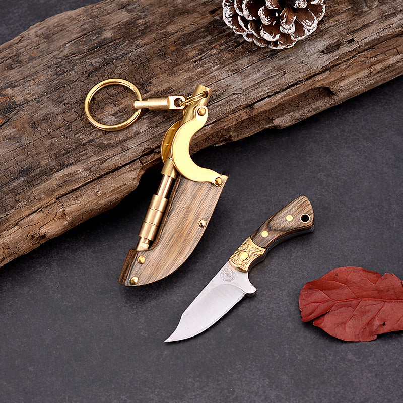 Creative Mini Fixed Blade Knife Keychain Portable Pocket Knives